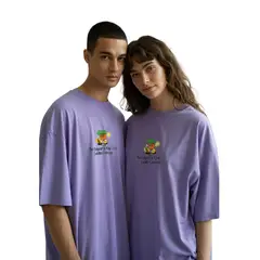 GENERICO - POLO OVERSIZE MANGA CORTA ALGODÓN FLOWERPOT