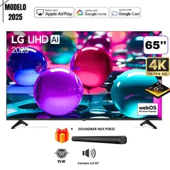 LG - TELEVISOR 65 65UA7300PSB UHD 4K THINQ AI 2025 + SOUNDBAR NEX