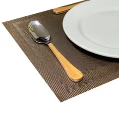 GENERICO - Manteles Individuales para mesa Seda Set 6 Piezas