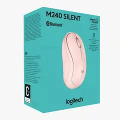 LOGITECH - MOUSE SILENT M240 910-007117 WIRELESS BLUETOOTH ROSE