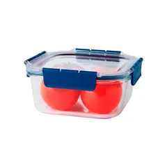 LOCK & LOCK - Envase Hermético De Vidrio Cuadrado Topclass 1.4 L