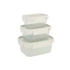 LOCK & LOCK - Set x3 Envases Herméticos Nestopia 500ml + 920ml + 1.6 L