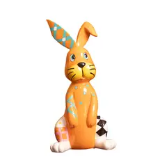 PANORAMA HOGAR - Conejo Multicolor 268Cm Poliresina Decorativo