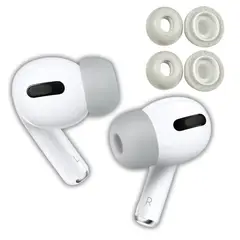 GENERICO - Almohadillas de espuma compatible con AirPods Pro 1 - 2 (2 par L) gris