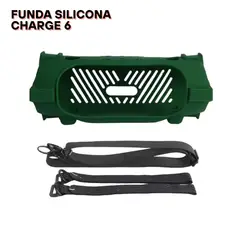GENERICO - Funda de Silicona con correa para el parlante Jbl Charge 6 - Verde