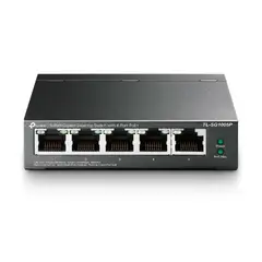 TP LINK - SWITCH 5 PUERTOS GIGABIT 4POE CASE PLASTICO PN TP-TL-SG1005P