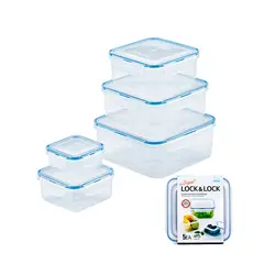 LOCK & LOCK - Set x5pzas Envases Herméticos Clásicos LocknLock