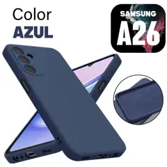 GENERICO - Silicone Case para Samsung A26 Color Azul Con Marca