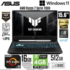ASUS - Laptop Gaming FA506NFR-HN014 AMD Ryzen 7 7435HS 16GB RAM 512GB RTX 2050-4GB 15.6" FHD IPS