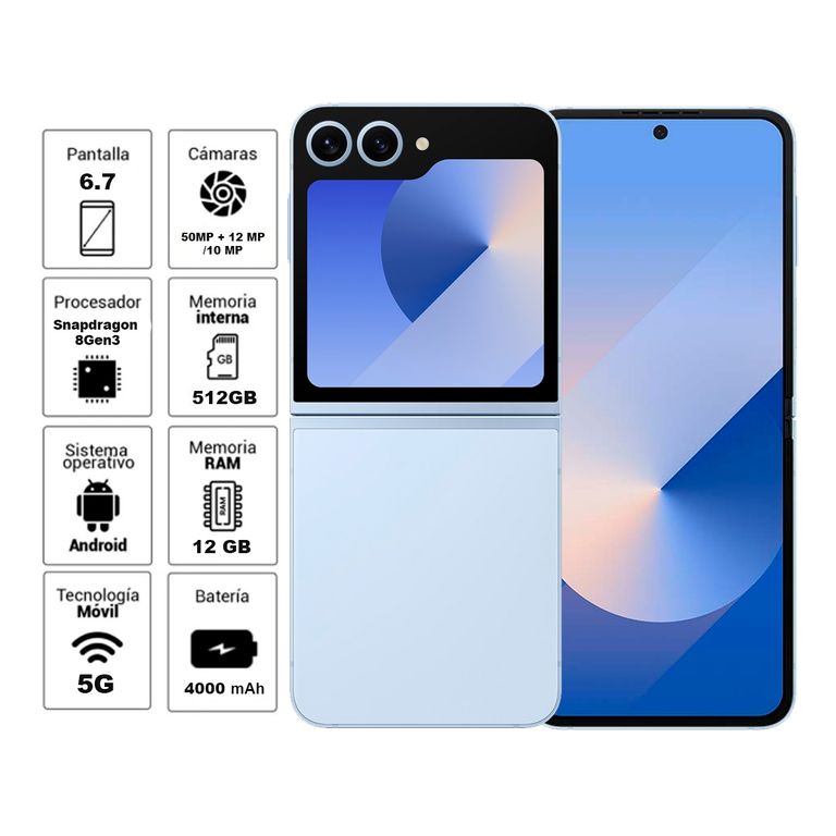 Z Flip 6 5G 512GB 12GB RAM Azul