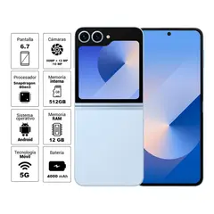 SAMSUNG - Z Flip 6 5G 512GB 12GB RAM Azul