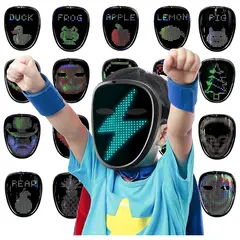 GENERICO - Máscara LED Detección de gestos para niños para Fiestas Navidad Etc
