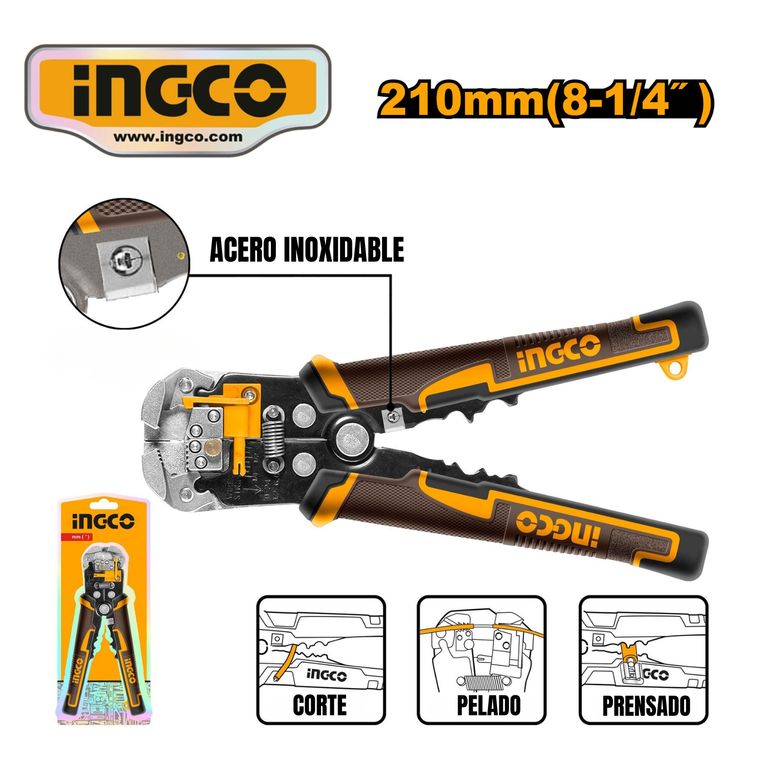 HWSP102418 ALICATE PELACABLES 3 EN 1 DE 8" (210mm)