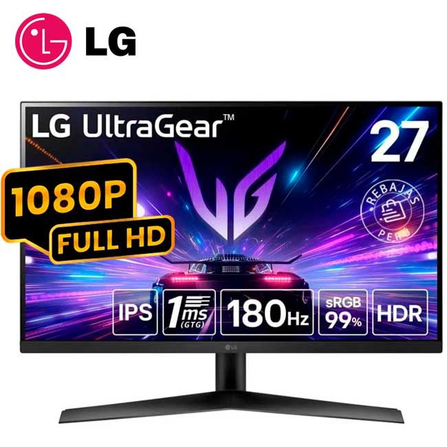 Monitor UltraGear 27GS50F-B 27 FHD 180Hz 1ms HDR10 FreeSync