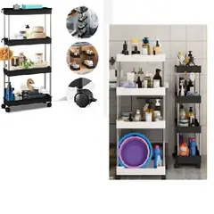 GENERICO - Estante Organizador De 4 Niveles Para Cocina/baño, Negro