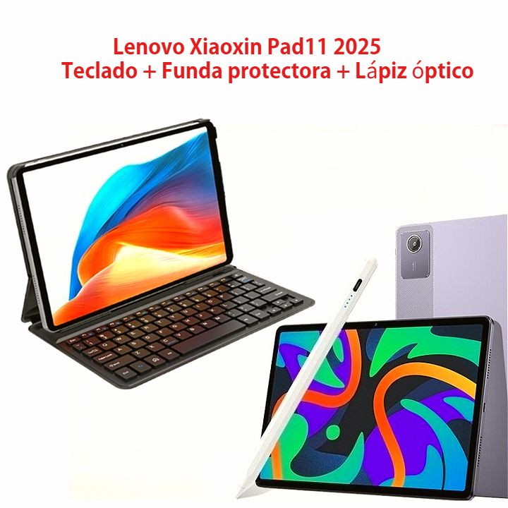 Tablet Pad X11 2025 Nueva RAM 8GB 128GB Keyboard+Protective Case+Stylus