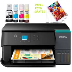 EPSON - Impresora L4360 WiFi Dúplex Wifi Multifuncional + Papel Foto