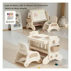 GENERICO - Mesa y Silla de Juegos Multifuncional Premium para Niños
