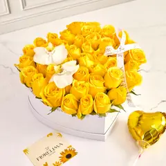 GENERICO - Box Corazón Amarillo - Florelima Atelier