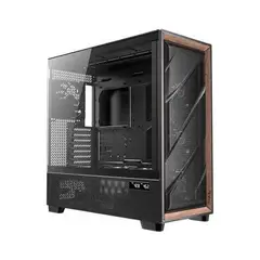 GENERICO - Caja De Pc Antec Flux Pro Negra Con Ventanas Y 6 Ventiladores - Espacio Óptimo Para Rendim