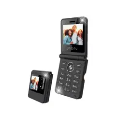 UNONU - Celular Uf1L Flip Phone 4G Lte Negro: Diseño Compacto Y Conectividad Rápida