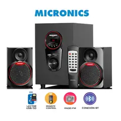 MICRONICS - Sistema De Audio FUNKY MIC S7077BT BLED FM SD+USB