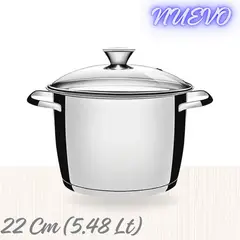 TRAMONTINA - Olla Acero 22 Cm (5.48 Lt) Allegra T/Vid -