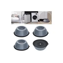 GENERICO - Set De 4 Piezas Soporte Antideslizante Lavadora Universal
