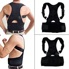 GENERICO - Corrector de Postura Soporte Lumbar Ajustable Espalda y Hombros Unisex
