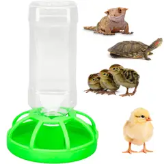 GENERICO - Bebedero Automático 250 Ml Base Verde Para Aves