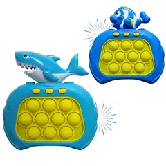 GENERICO - COMBO ANTIESTRÉS DOS POP IT ELECTRÓNICOS DE TIBURÓN Y PEZ