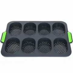 ICHIMATSU - Molde de Silicona para pan ovalado x 8 agujeros-Ichimatsu