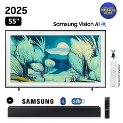 SAMSUNG - Televisor The Frame 55 Qled 4k Vision AI Smart TV QN55LS03F + Soundbar HW B400F