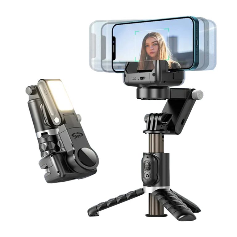 Estabilizador Q18 cardán rotación trípode 360 grados selfie celular