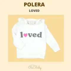 ALLEZ COLLECTION - POLERA BEBE CCAP LOVED MUJER