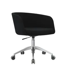 OFIDEAS - Poltrona Giratoria Boom Negro Acolchada