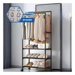 RYBIU IMPORT - Estante de 3N de Altura en Color Negro Y+Regalo Stickers