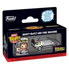 FUNKO - Miniatura Bitty Pop Marty Delorean Volver al Futuro Back to The Future