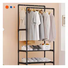 GENERICO - Pack4 Organizador Colgable Cocina en Negro Y+Papel de Regalo