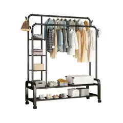 GENERICO - Pack2 Estante para el Orden de Ropa Negro Y+Papel de Regalo