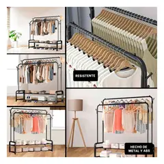 GENERICO - Pack2 Estante Compacto de 2 Niveles Negro Y+Regalo Stickers