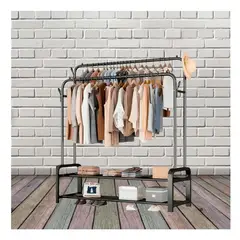 GENERICO - Pack4 Estante Compacto de 2 Niveles Negro Y+Regalo Stickers