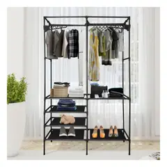 GENERICO - Pack2 Armario Antideslizante en Negro Y+Regalo Stickers