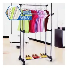 GENERICO - Estante de Metal Alto en Plateado Y+Papel de Regalo