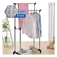 GENERICO - Estante del Cuarto Sencillo en Plateado Y+Regalo Stickers