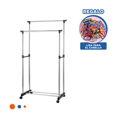 GENERICO - Pack4 Estante de Metal Alto en Plateado Y+Papel de Regalo