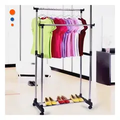 GENERICO - Pack6 Perchero de Ropa Organizada en Color Plateado