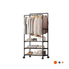 GENERICO - Pack2 Estante de Triple Espacio en Negro Y+Papel de Regalo