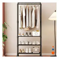 GENERICO - Pack4 Organizador Suspendido de 3 Pisos en Color Negro