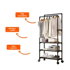 GENERICO - Pack6 Soporte de 3N Inferiores en Negro Y+Papel de Regalo